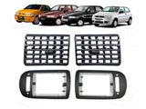 Difusor Saída de Ar e Moldura Lateral Palio G1 G2 Fire Preto - Vbm