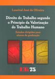 Direito do Trabalho Segundo o Princípio da Valorização do Trabalho Humano - Ltr