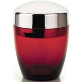 Dispenser Organizador Suporte Porta Algodão Cotonete Cromo Vermelho - Ou