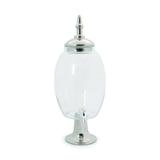Dispenser Oval Prata com Capacidade 6800mL - 45 X 25 Cm - Cromus