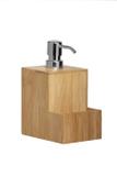 Dispenser Para Detergente De Bambu 11,8x9,8x19Cm Yoi