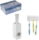 Dispenser para pasta de dente + porta escova dental de parede na caixa - Western