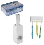 Dispenser para Pasta de Dentes com Suporte de Escovas - Western