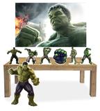 Display de festa hulk + painel - X4adesivos