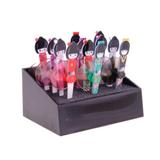 Display Kokeshi Club Conjunto com 8 Pincas + 4 Lixas Original Trevisan Concept 11cm x 13cm x 9cm