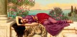 Doce Descanso - John W. Godward - Tela 60x122 Para Quadro - Santhatela