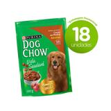 Dog Chow Sachê Carne Ao Molho Caixa Com 18 Unidades de 100 Gramas - Purina
