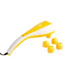 Double Massage Massageador Elétrico com Dois Motores Branco com Amarelo 220V RM-MH5015 - RelaxMedic