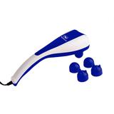 Double Massage Massageador Elétrico com Dois Motores Branco com Azul 127V RM-MH5015 - RelaxMedic