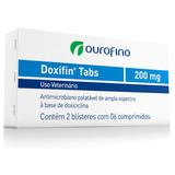 Doxifin tabs 200 mg ourofino 12 comprimidos