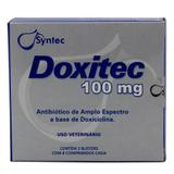 Doxitec 100mg Antibiótico Cães e Gatos 16 comprimidos - Syntec