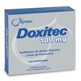 Doxitec 100mg Antibiótico Doxiciclina Cães - 16 Comprimidos - Syntec