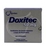 Doxitec 50mg Antibiótico Cães e Gatos 16 comprimidos - Syntec