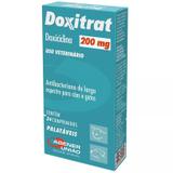 Doxitrat 200mg Doxiciclina Cães E Gatos 24 Comprimidos - Agener união