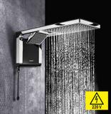 Ducha Acqua Duo Preta/Cromada 7800W 220V Lorenzetti