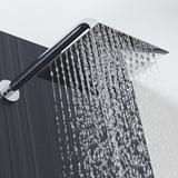 Ducha Quadrada 20x20 Inox SUS304 20cm Borda Fina com Braço - Máxima Metais - Premierdecor