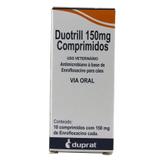 Duotrill 150mg 10 comp Enrofloxacina Cães e Gatos- Duprat