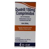 Duotrill 150mg 60 comp Enrofloxacina Cães e Gatos - Duprat