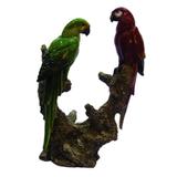Dupla de passaros de ceramica - Btc decor