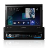 DVD Player Automotivo Pioneer AVH-Z7180TV Retrátil 7 Polegadas Leitor CD TV Digital Bluetooth USB SD FM WAZE Entrada Câmera de Ré