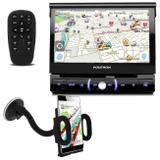 DVD Player Automotivo Pósitron SP6330BT 1 Din 7" Retrátil BT Espelhamento USB MP3 + Suporte GPS - Kit som e vídeo