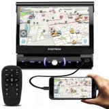 DVD Player Automotivo Pósitron SP6730DTV 1 Din 7" Bluetooth Retrátil TV Espelhamento Android USB MP3 - Positron
