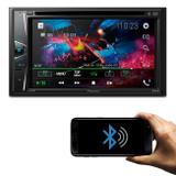DVD Player Pioneer AVH-G218BT 6.2" 2 Din Touch Screen Bluetooth CD DVD USB AUX RCA FM AM MP3 WMA
