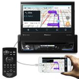 DVD Player Pioneer AVH-Z7180TV 1 Din Retrátil Tela 7 Pol Touch Bluetooth USB MP3 TV Digital Mixtrax