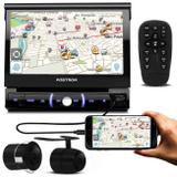 DVD Player Pósitron SP6730DTV 7'' Retrátil Bluetooth Espelhamento TV USB AUX SD + Câmera De Ré - Kit som e vídeo