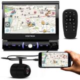 DVD Player Pósitron SP6730DTV 7'' Retrátil Bluetooth Espelhamento TV USB + Câmera De Ré Borboleta - Kit som e vídeo