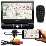 DVD Player Pósitron SP6730DTV 7'' Retrátil Bluetooth Espelhamento TV USB + Câmera De Ré Tartaruga - Kit som e vídeo