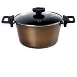 Ec-rv-c28ig caãarola reverse 28cm aluminio forjado com revestimento cerãmico antiaderente cor ouro - Neoflam
