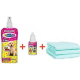 Educador Canino Sanitário Xixi sim (Pipi Pode) + Xixi não (Stop Pipi - Stop Dog) + 3 Tapetes Higiênicos Avulso para Cachorro - Plast pet