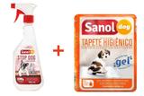 Educador Sanitário Canino Stop Dog + Tapete Higiênico para Cães Sanol 7 unidades