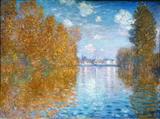 Efeito do Outono em Argenteuil - Claude Monet - Tela 60x80 Para Quadro - Santhatela