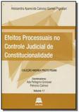 Efeitos processuais no controle judicial de consti - Gazeta juridica