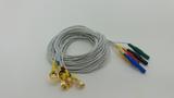 Eletrodo Tp, para EEG e Polissonografia, Banho ouro, 1,25m, colorido, pct 05pç - Hal