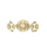Embalagem Trufa Gran Poa Dourado 15x16 Cromus