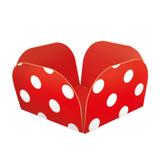 Embalagens para Doces Descartáveis Médio Poa Vermelho Pct com 50 unid - Kaixote