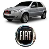 Emblema FIAT da Grade do Radiador Palio Doblô Idea Punto 2007 2008 2009 2010 2011 2012 Preto - Marcon