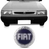 Emblema Grade Dianteira e Capô Fiat Uno Fire Fiorino 01 a 04 Palio Young Azul Fixação por Adesivo - Blawer