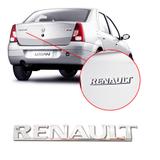 Emblema RENAULT Traseiro da Tampa do Porta Malas Logan Sandero 2009 2010 2011 2012 2013 2014 - Marcon