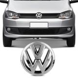 Emblema Volkswagen Grade Dianteira Fox 2010 a 2015 Cromado Encaixe Perfeito - Prime
