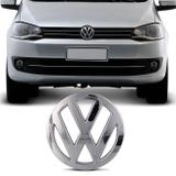 Emblema Volkswagen Grade Dianteira Gol G4 2004 a 2014 Fox 2003 a 2009 Cromado Encaixe Perfeito - Prime
