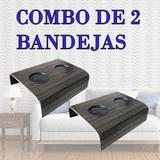 Encaixo - Kit 2 Esteiras Bandejas Flexiveis c/ Porta Copos 6mm - Tabaco - Cia laser
