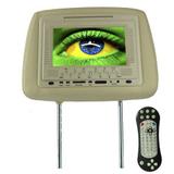 Encosto Cabeça Tela Monitor Leitor Dvd Usb Sd Importway XD701 Controle Bege