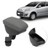 Encosto Descanso Braço Apoio Novo Palio 12 a 18 Grand Siena 13 a 18 Cinza Couro Ecológico Porta Copo - Nat