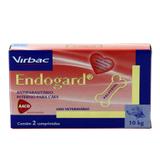 Endogard Cães 10kg 2 comp Virbac Vermífugo