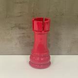 Enfeie Decorativo Personalizado Torre Xadrez Vermelho 20X8cm - Maisaz