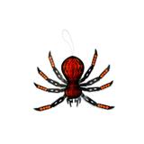 Enfeite Aranha Pequena Halloween 3 unidades - Festabox